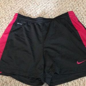 Nike DRI-FIT Grey and Pink Shorts